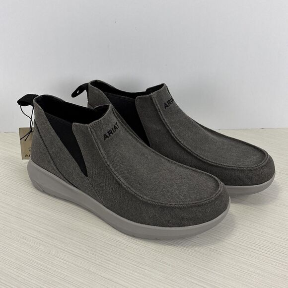 Ariat Men's Slip On Hilo Midway Shoe Charcoal Grey 10042397 Size 9.5 NEW - Picture 1 of 7